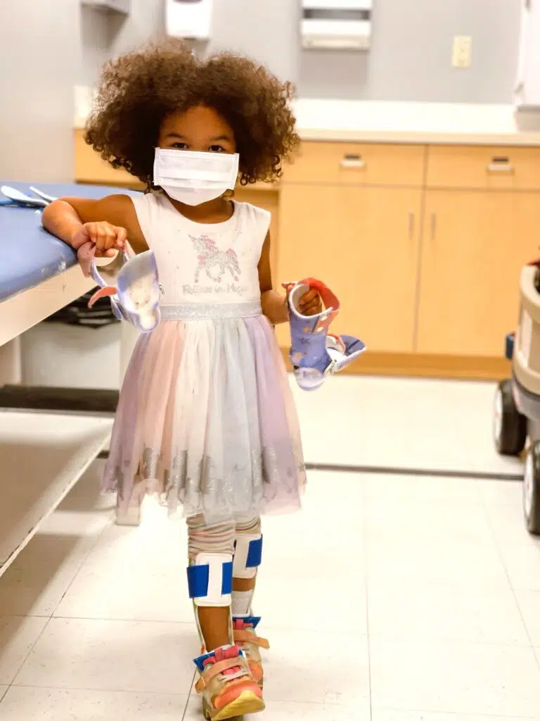 Pediatric orthotic patient