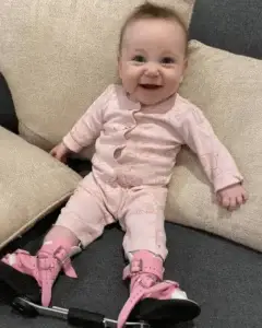 Baby with orthotics
