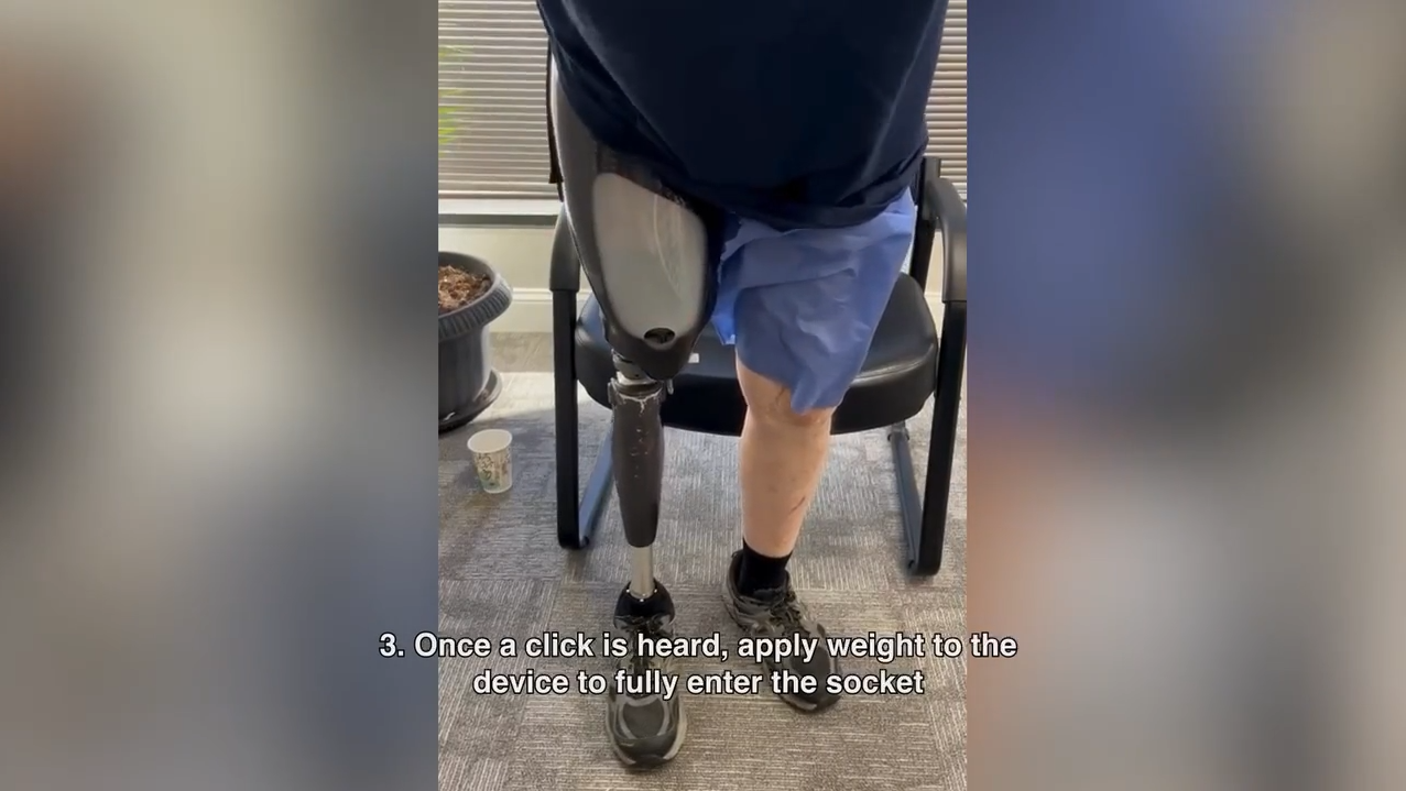 Putting on and taking off Prosthetic