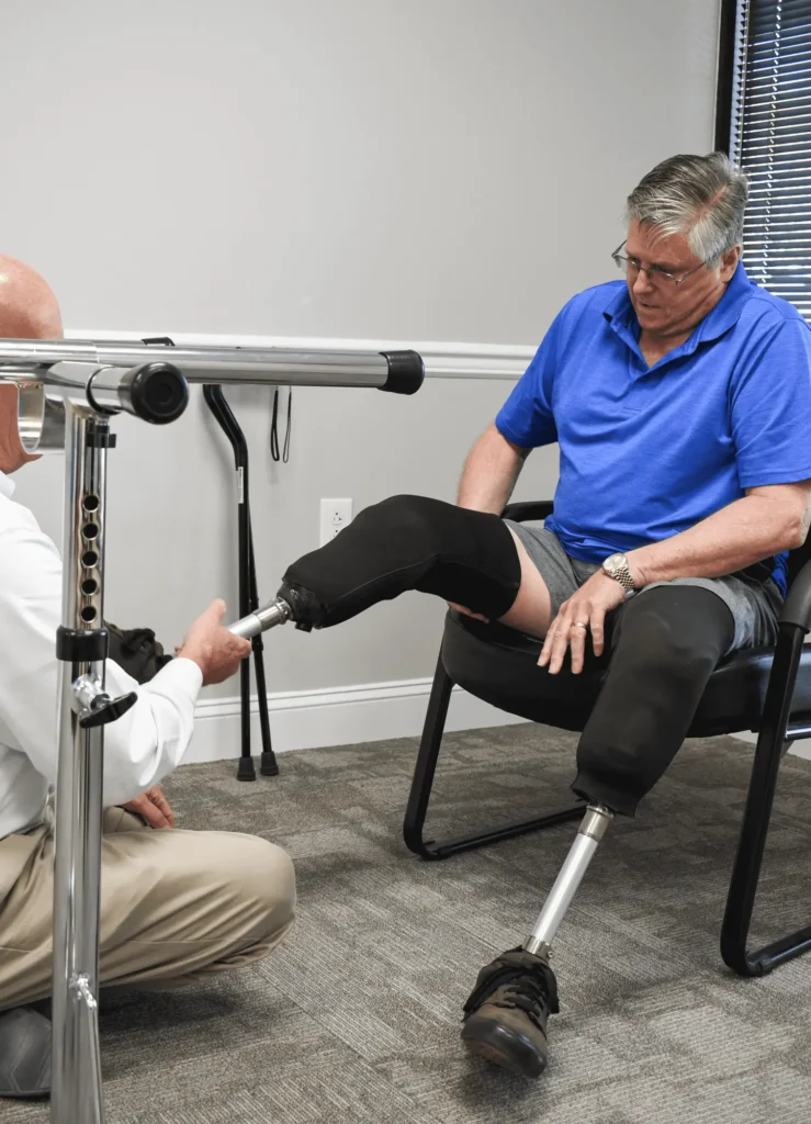 Patient at Lawall Prosthetics and Orthotics