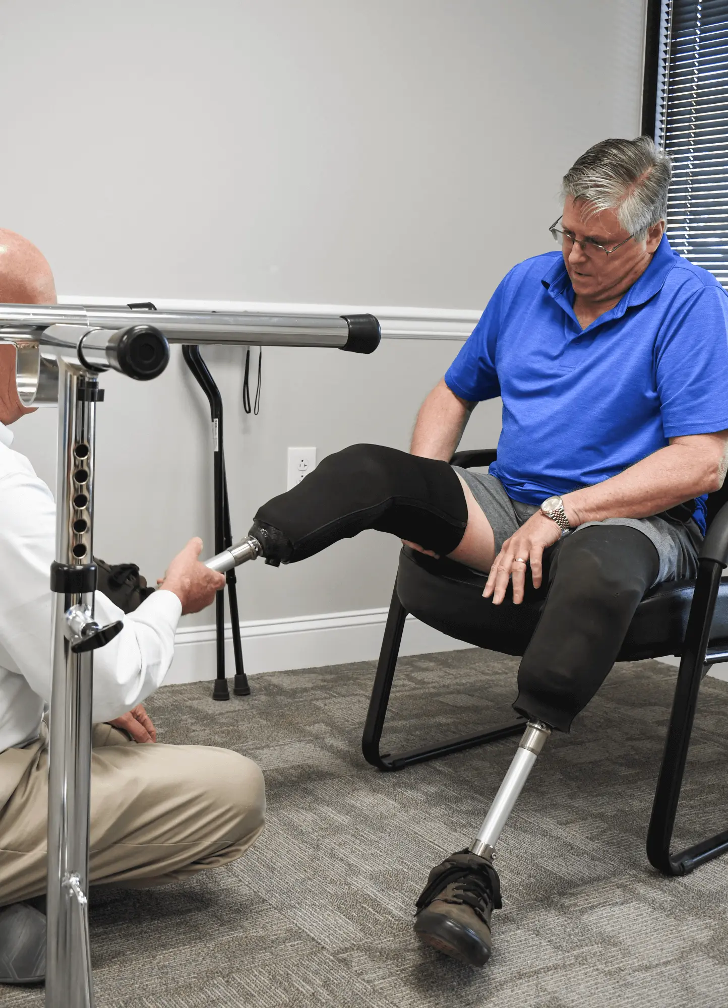 Patient at Lawall Prosthetics and Orthotics