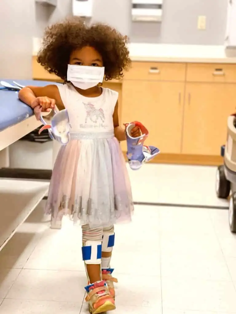 Pediatric orthotic patient