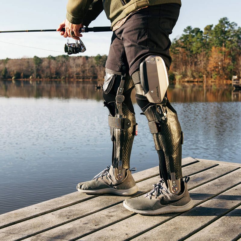 Fisherman wearing Ottobock C-Brace