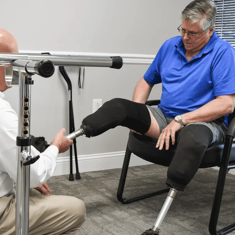 Patient at Lawall Prosthetics and Orthotics